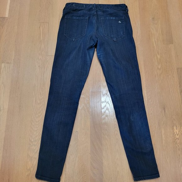 Rag & Bone Jeans Womens 26 Low Rise Skinny Blue Denim Stretch Made New York - Picture 4 of 13
